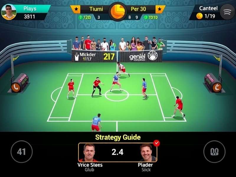 Volley Legends Chennai gameplay screenshot showing intense volleyball action